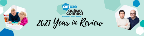 Autism connect logo. Text reads "2021 Year in Review"