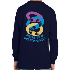 Diversity long sleeve t-shirt - kids - navy