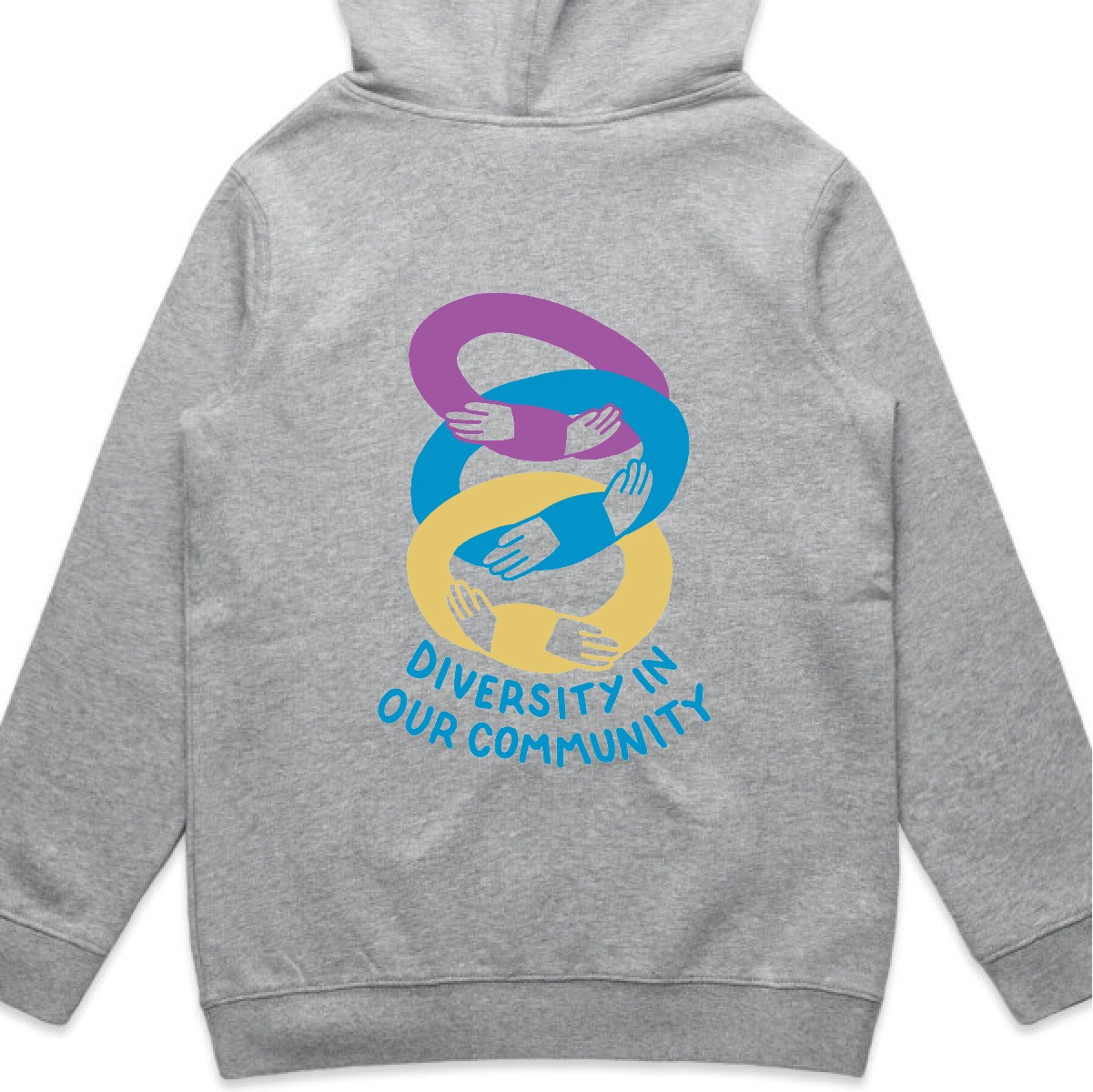 Diversity pullover hoodie - kids - navy or grey