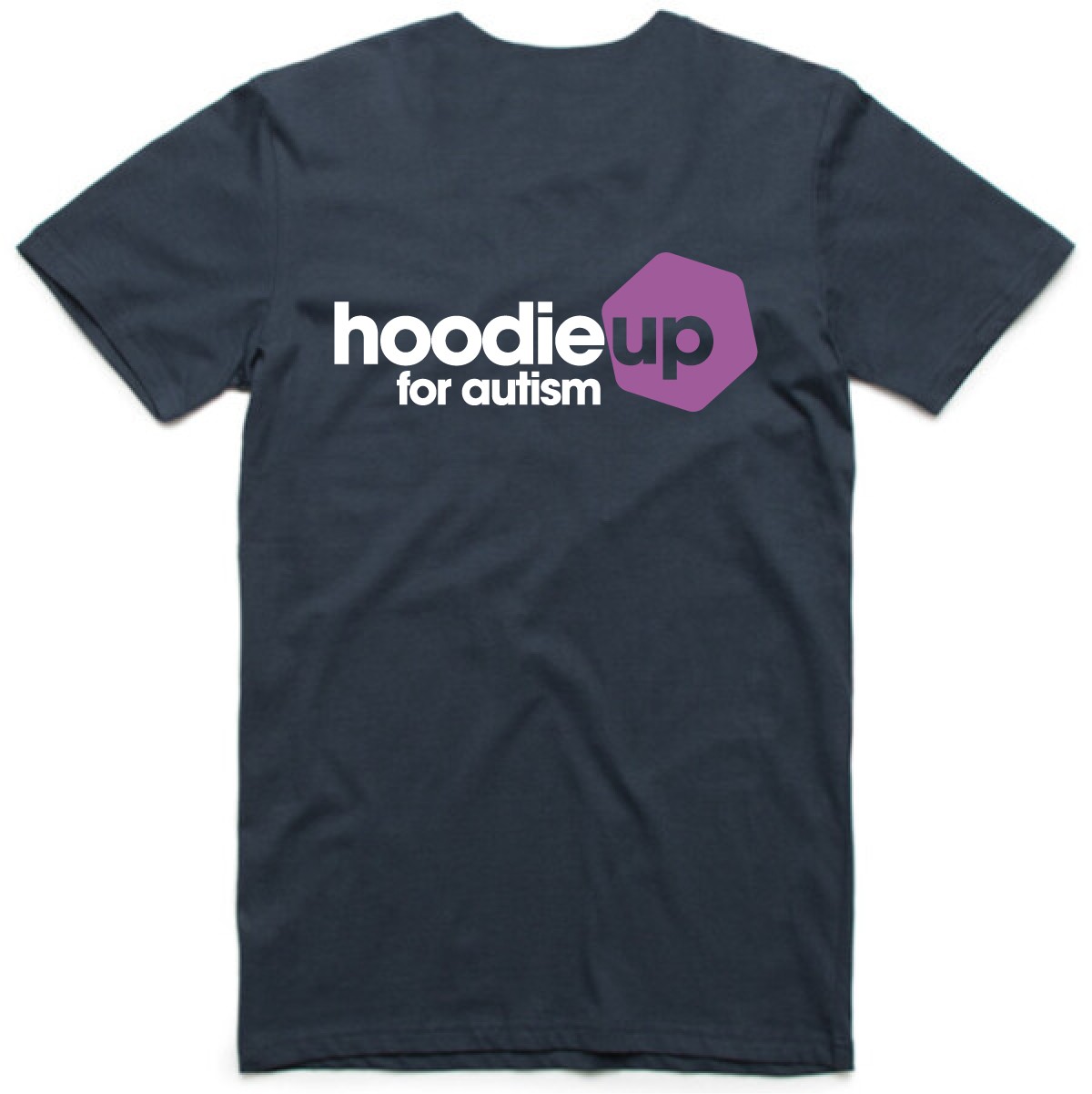 Hoodie Up t-shirt - mens - navy