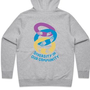 Diversity pullover hoodie - womens - navy or grey