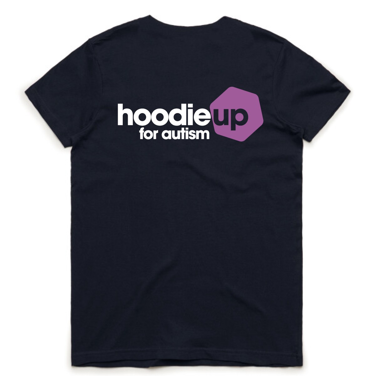 Hoodie Up t-shirt - womens - navy